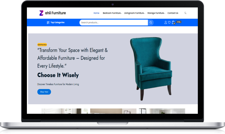 Furniture & Home Décor E-Commerce Web Design